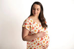 Three Little Tots 70s Groovy Mommy Labor and Delivery Nursing Hospital Gown - 