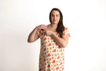 Three Little Tots 70s Groovy Mommy Labor and Delivery Nursing Hospital Gown - 