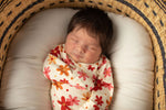 Three Little Tots 70s Groovy Flower Knotted Newborn Gown - 