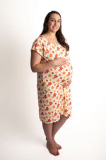 Three Little Tots 70s Groovy Mommy Labor and Delivery Nursing Hospital Gown - 