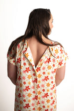 Three Little Tots 70s Groovy Mommy Labor and Delivery Nursing Hospital Gown - 