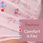 Feathers Leafy Print Snug Tagless Cotton Underwear – Girls Underwear Briefs Super Soft Panties (5 Pack) by Feathers USA at Everetts Place