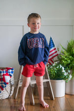 USA Stars Crewneck Sweatshirt - Sleeve, Baby & Toddler Clothing, Child, Smile, Knee | Everetts Place