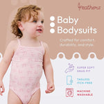 Feathers Leafy Style Tank Top Bodysuits Baby Girl Undershirts – Super Soft One-Piece for Toddler (4 Pack) by Feathers USA at Everetts Place