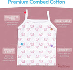 Feathers USA Cami Tops 3 Pack Super Soft Tagless Cotton For Girls by Feathers USA at Everetts Place
