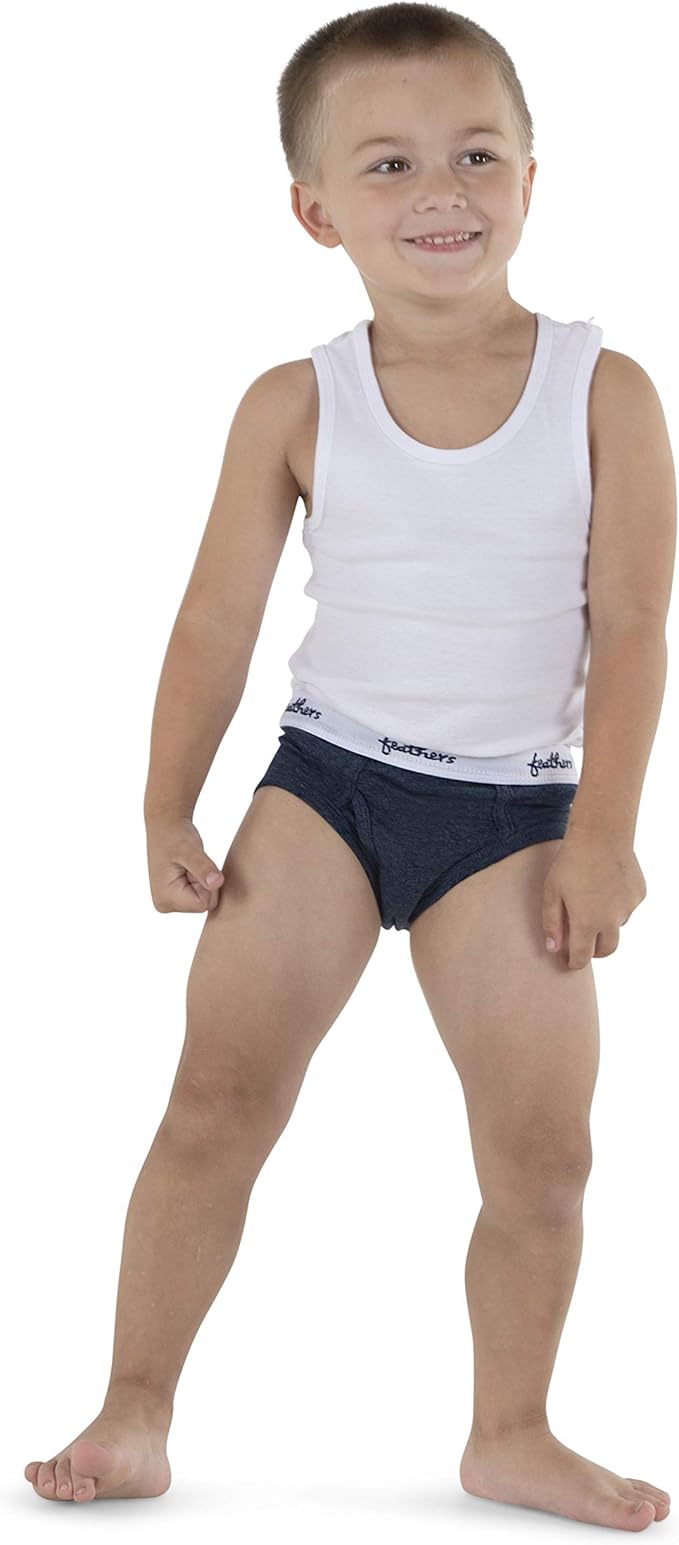 Feathers USA Cotton Briefs 3 Pack Tagless for Boys by Feathers USA at Everetts Place