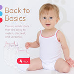 Feathers USA Baby Tank Top Bodysuit Ultra Soft Cotton For Baby Girls Multicolor by Feathers USA at Everetts Place