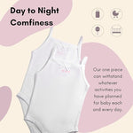 Feathers USA Baby Tank Top Bodysuits Ultra Soft Cotton 2 Pack for Baby Girls by Feathers USA at Everetts Place