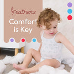 Feathers Leafy Style Tank Top Bodysuits Baby Girl Undershirts – Super Soft One-Piece for Toddler (4 Pack) by Feathers USA at Everetts Place