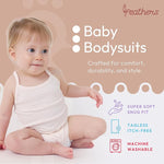 Feathers Super Soft Cotton Tank Top Baby Girl Undershirts – One-Piece Toddler Bodysuit (2 Pack) by Feathers USA at Everetts Place