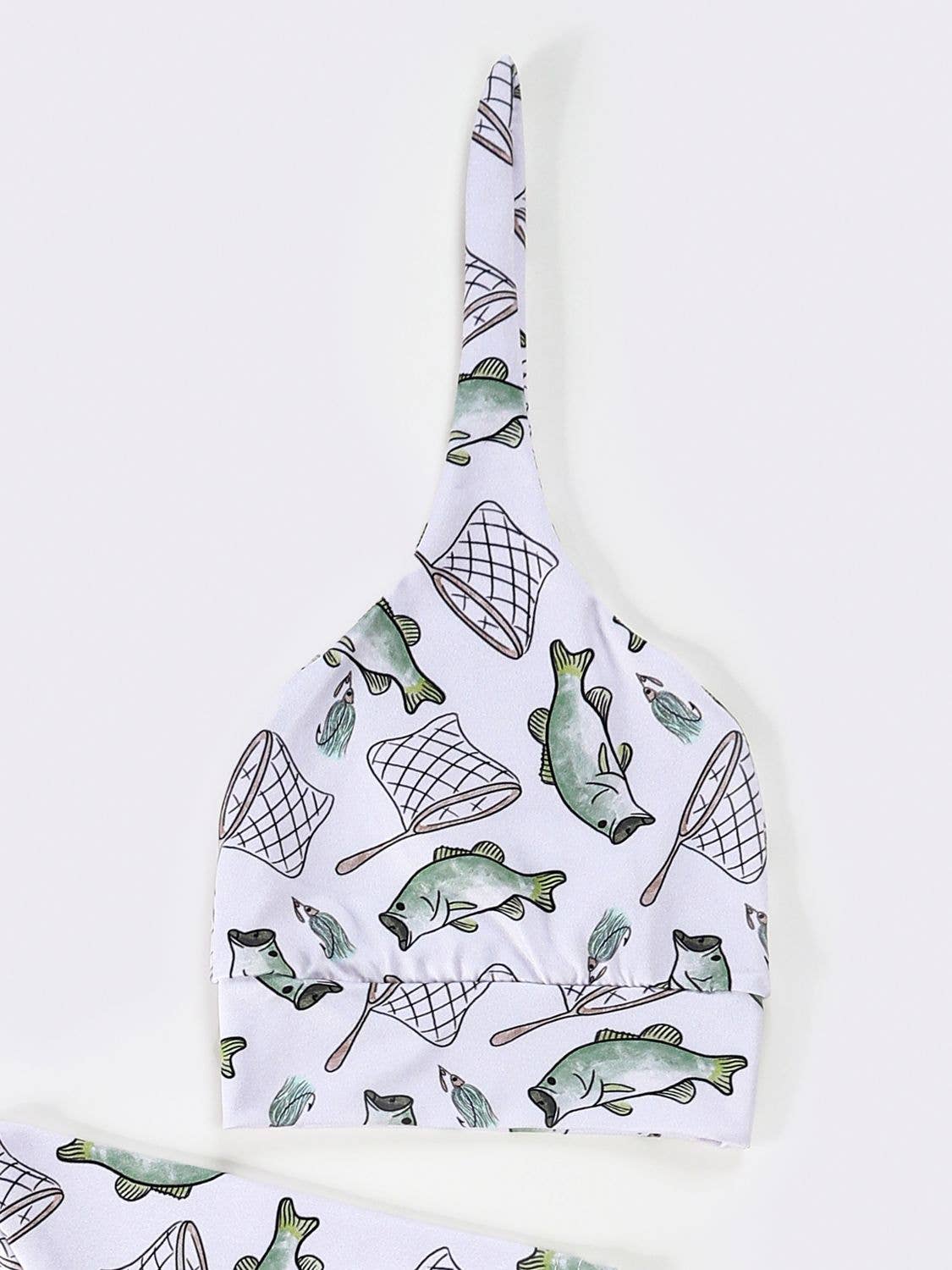 Clover Cottage Catch and Release organic newborn knotted gown with tie-bottom and hat.