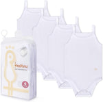 Feathers 4 Pack Baby Girls Tank Top Undershirts Super Soft Cotton For Toddlers by Feathers USA at Everetts Place