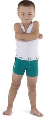 Feathers USA Tagless Cotton Stretch Boxer Briefs for Boys 3 Pack by Feathers USA at Everetts Place