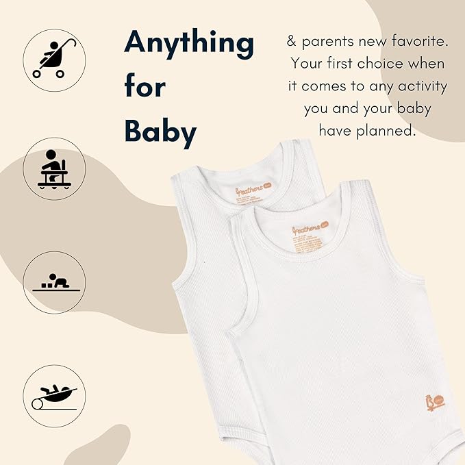 Feathers USA Baby Onepiece Bodysuit Tagless Comfort For Babies by Feathers USA at Everetts Place