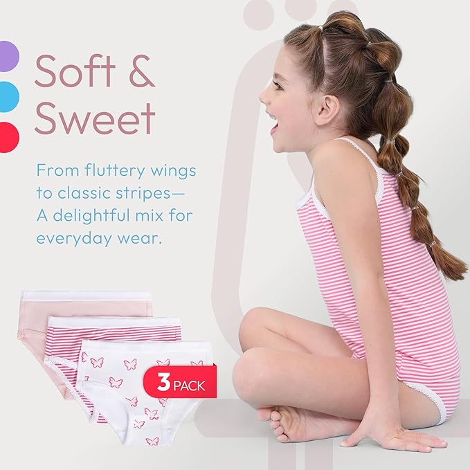 Feathers USA Briefs Tagless Super Soft Cotton for Girls by Feathers USA at Everetts Place