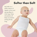 Feathers USA Baby Tank Top Bodysuits Ultra Soft Cotton 2 Pack for Baby Girls by Feathers USA at Everetts Place