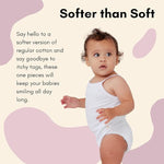 Feathers Tank Top Bodysuits for Baby Girl (2 Pack) Super Soft One-Piece Toddler Bodysuit by Feathers USA at Everetts Place