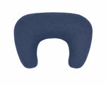 Dark Denim Ruffle Nursing Pillow Cover by Little Mae & Co