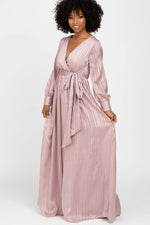 PinkBlush PinkBlush Chiffon Maxi Dress with Wrap V Neckline for Elegant Women - Apparel & Accessories > Clothing > Dresses