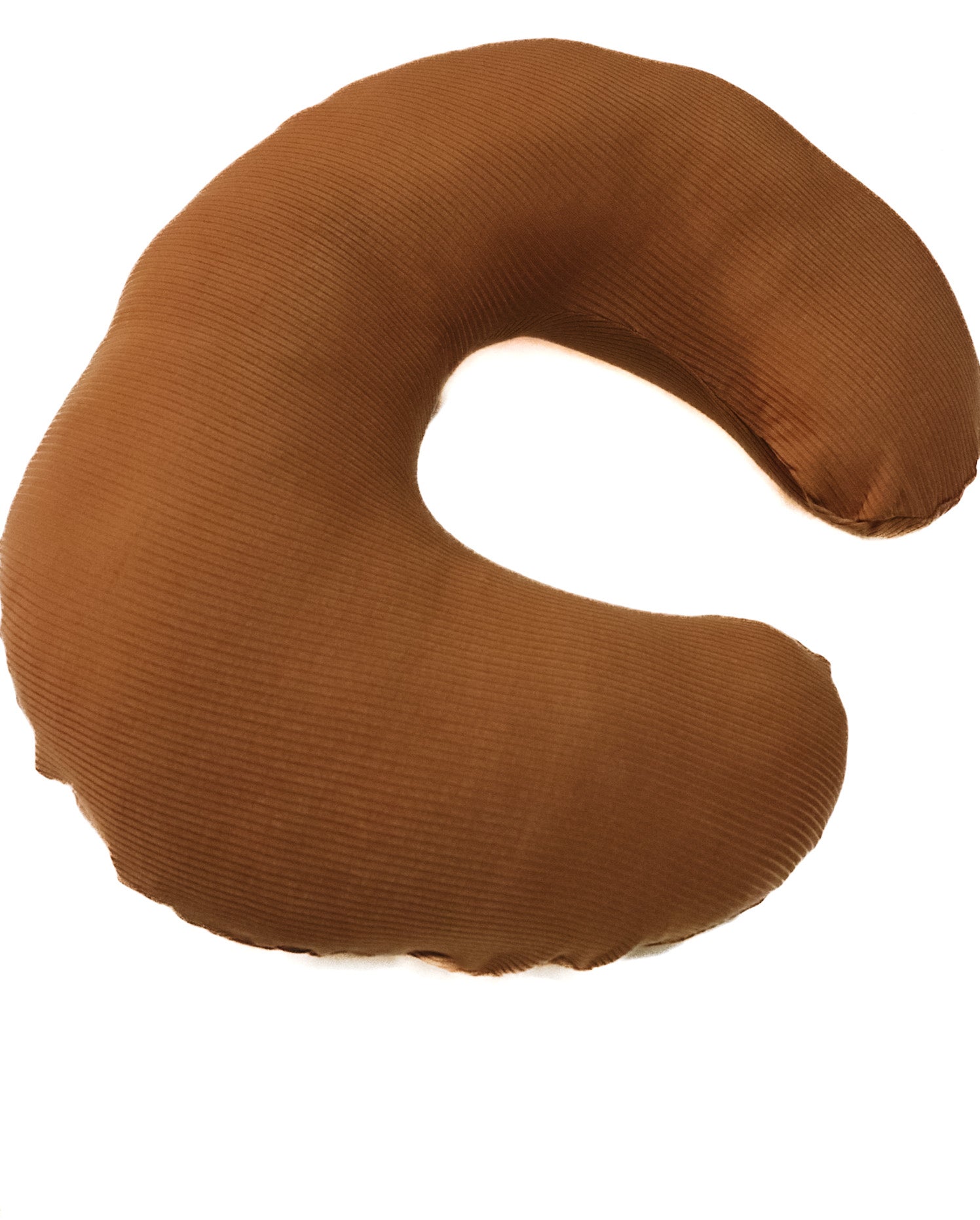Caramel Ribbed Nursing Pillow Cover Soft Beige Fabric Little Mae & Co Everetts Place: Online Boutique
