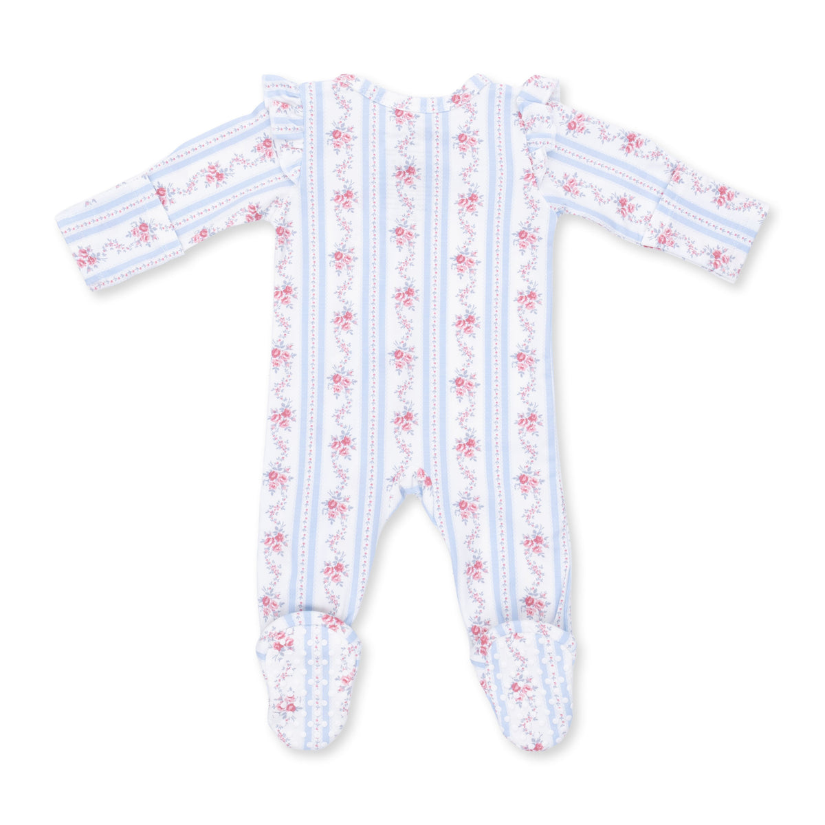Viscose from Bamboo Ruffle Sleeve Zipper Footie - Anna by Angel Dear (view 4 of 5)