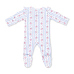 Viscose from Bamboo Ruffle Sleeve Zipper Footie - Anna by Angel Dear (view 4 of 5)