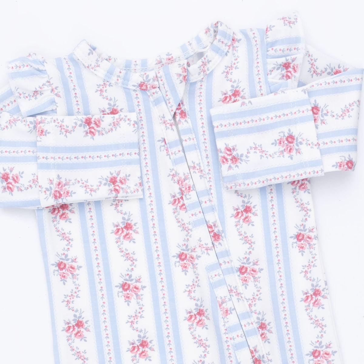 Viscose from Bamboo Ruffle Sleeve Zipper Footie - Anna by Angel Dear (view 5 of 5)
