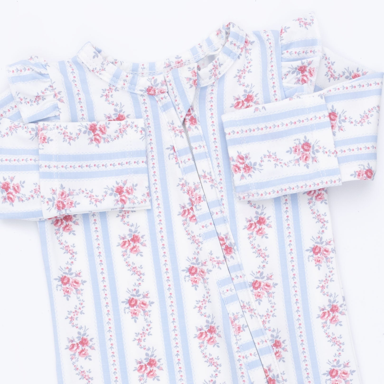 Viscose from Bamboo Ruffle Sleeve Zipper Footie - Anna by Angel Dear (view 5 of 5)
