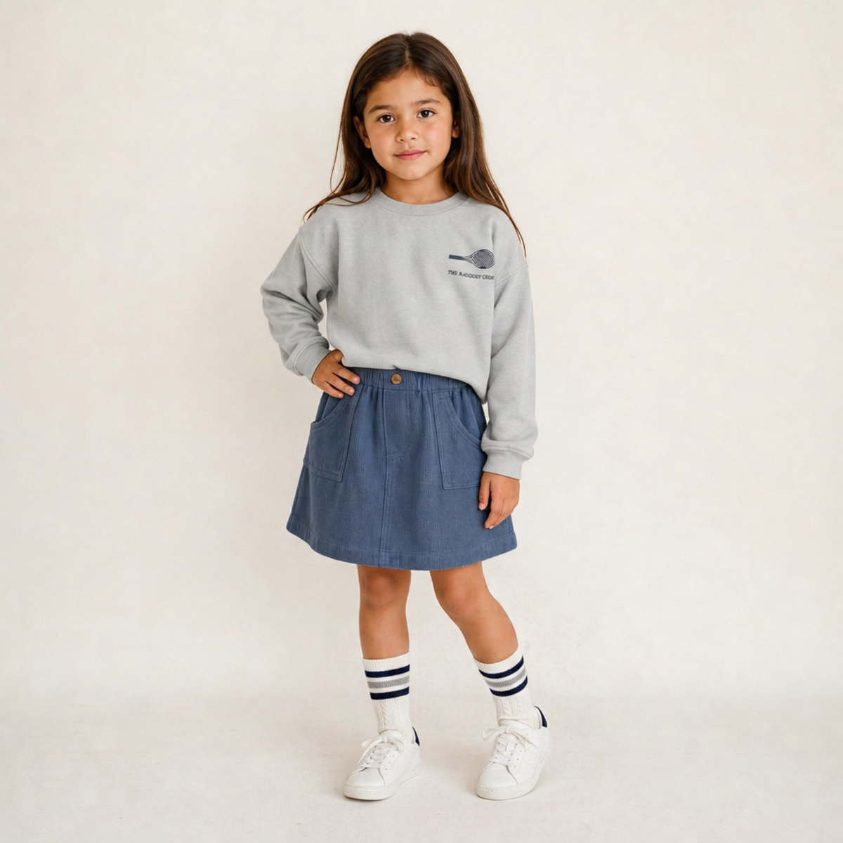 Organic Fleece Sweatshirt - Tennis by Makemake Organics