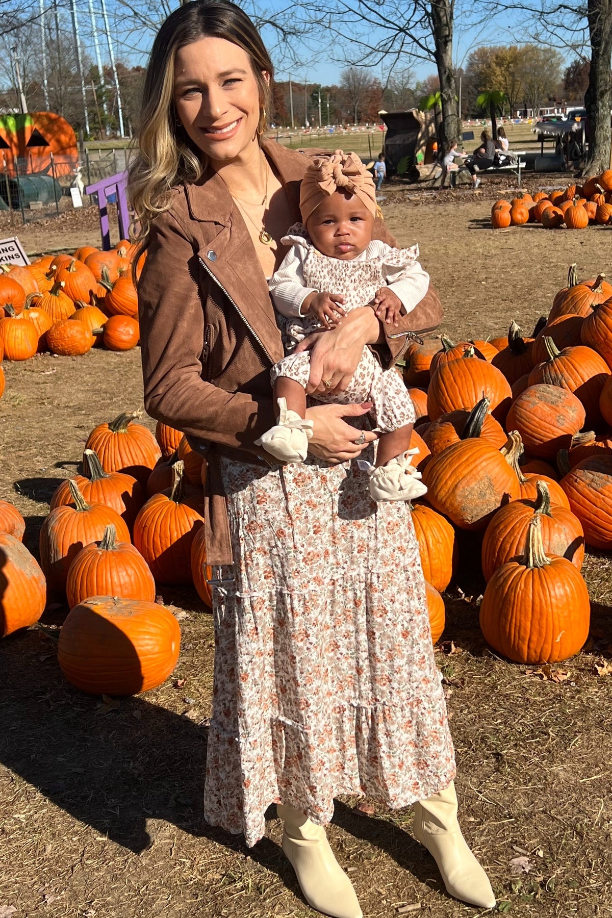 Sleeveless Smocked Tiered Maternity Maxi Dress by PinkBlush (view 5 of 8)
