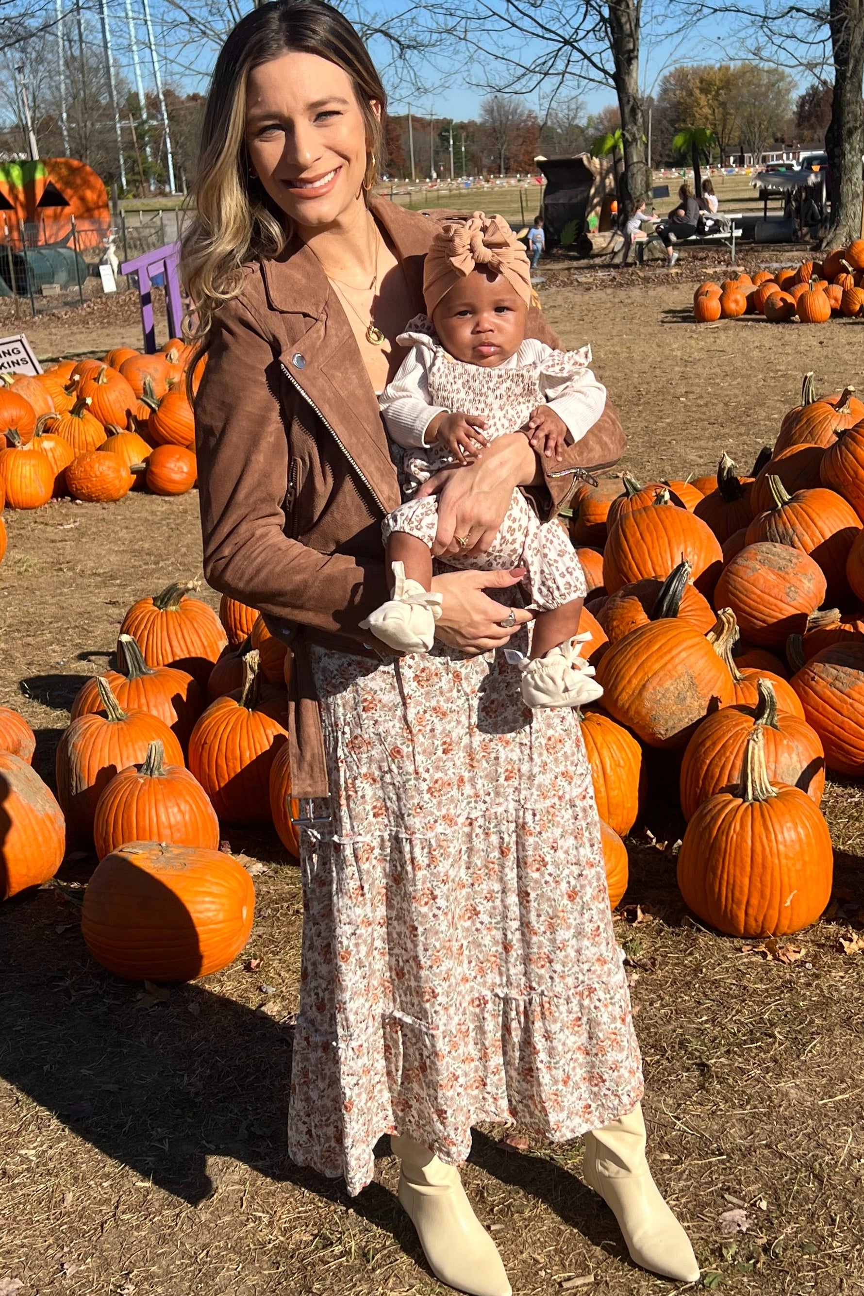 Sleeveless Smocked Tiered Maternity Maxi Dress by PinkBlush (view 5 of 8)