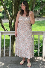 Sleeveless Smocked Tiered Maternity Maxi Dress by PinkBlush (view 6 of 8)