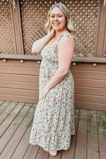 Sleeveless Smocked Tiered Maternity Maxi Dress by PinkBlush (view 7 of 8)