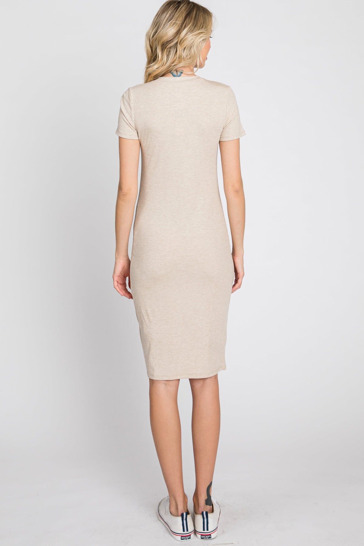 Versatile Ribbed Fitted Dress for Everyday by PinkBlush (view 6 of 10)