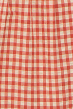 Rust Gingham Smocked Midi Dress by PinkBlush at Everetts Place