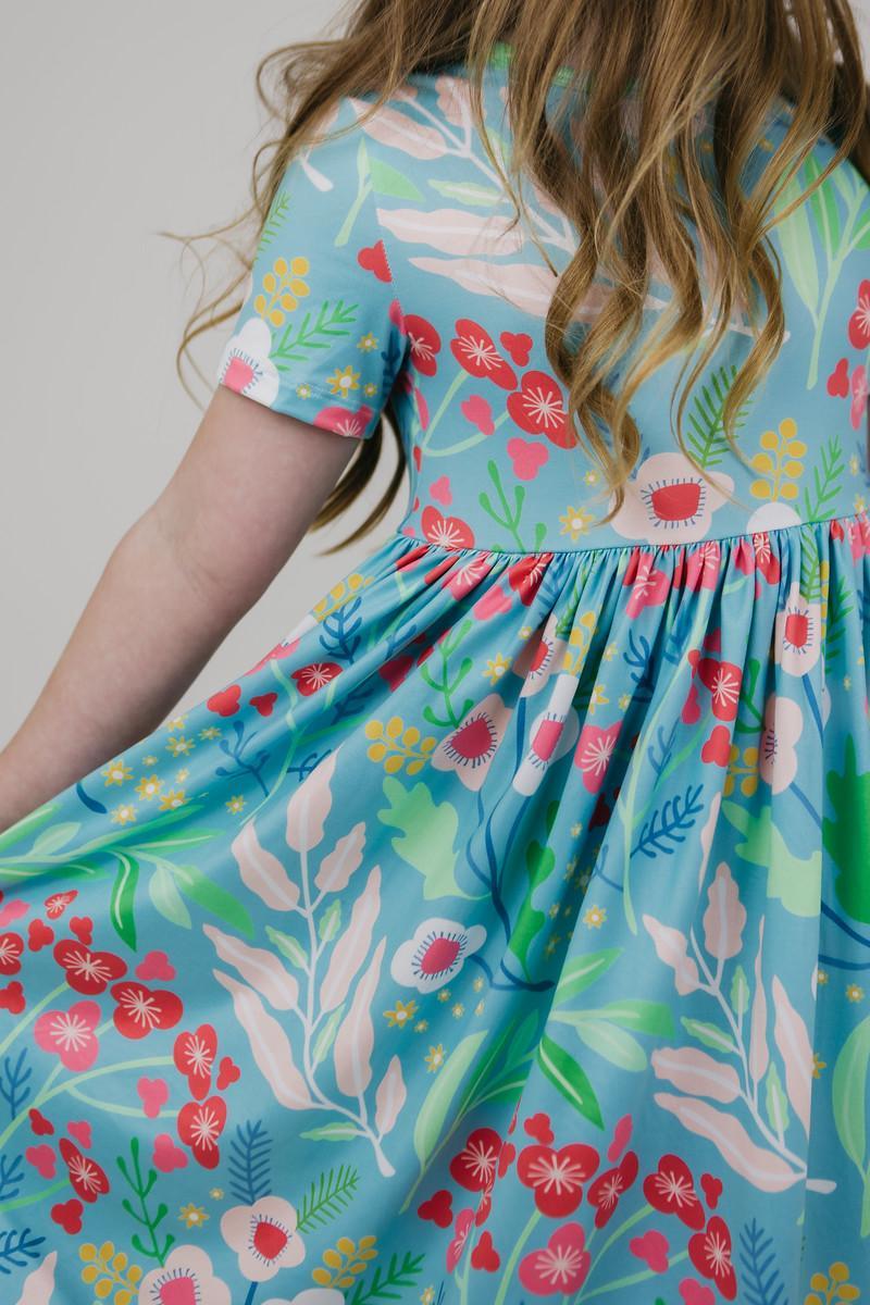 Mila & Rose ® Spring Breeze Short Sleeve Pocket Twirl Dress Mila Rose - Apparel & Accessories > Clothing > Dresses Twirl Pocket Dress S/S