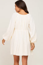 Beige Crochet Lace Button Front Maternity Maxi Dress by PinkBlush (view 4 of 30)