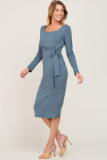 Basic Square Neck Maternity Maxi Dress by PinkBlush