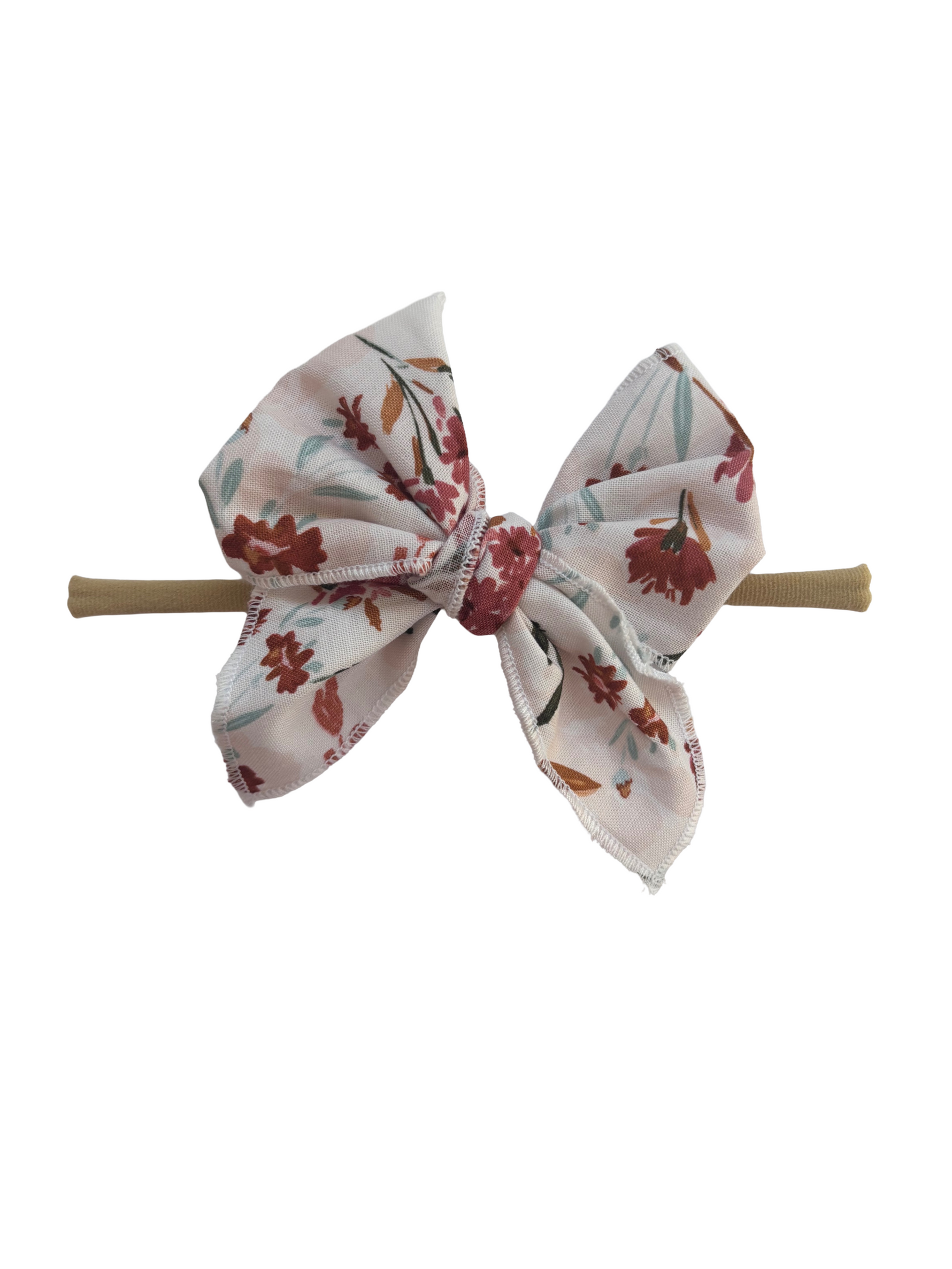 Little Mae & Co baby girl sailor bow nylon headband bow clips.