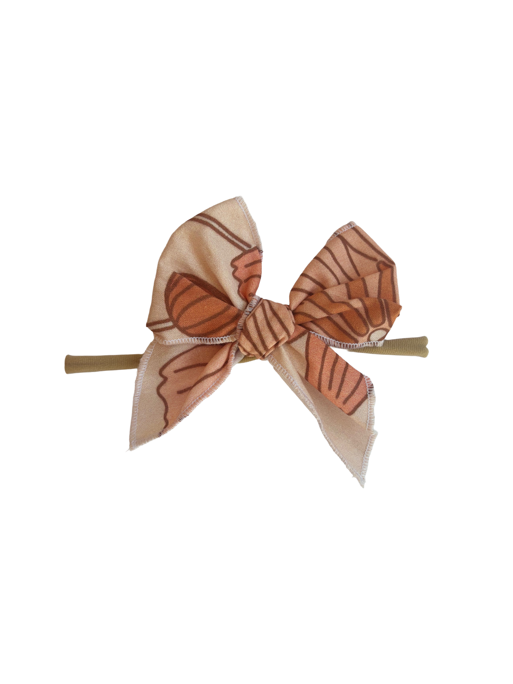 Little Mae & Co Sailor Bow baby girl nylon headband bow clips.