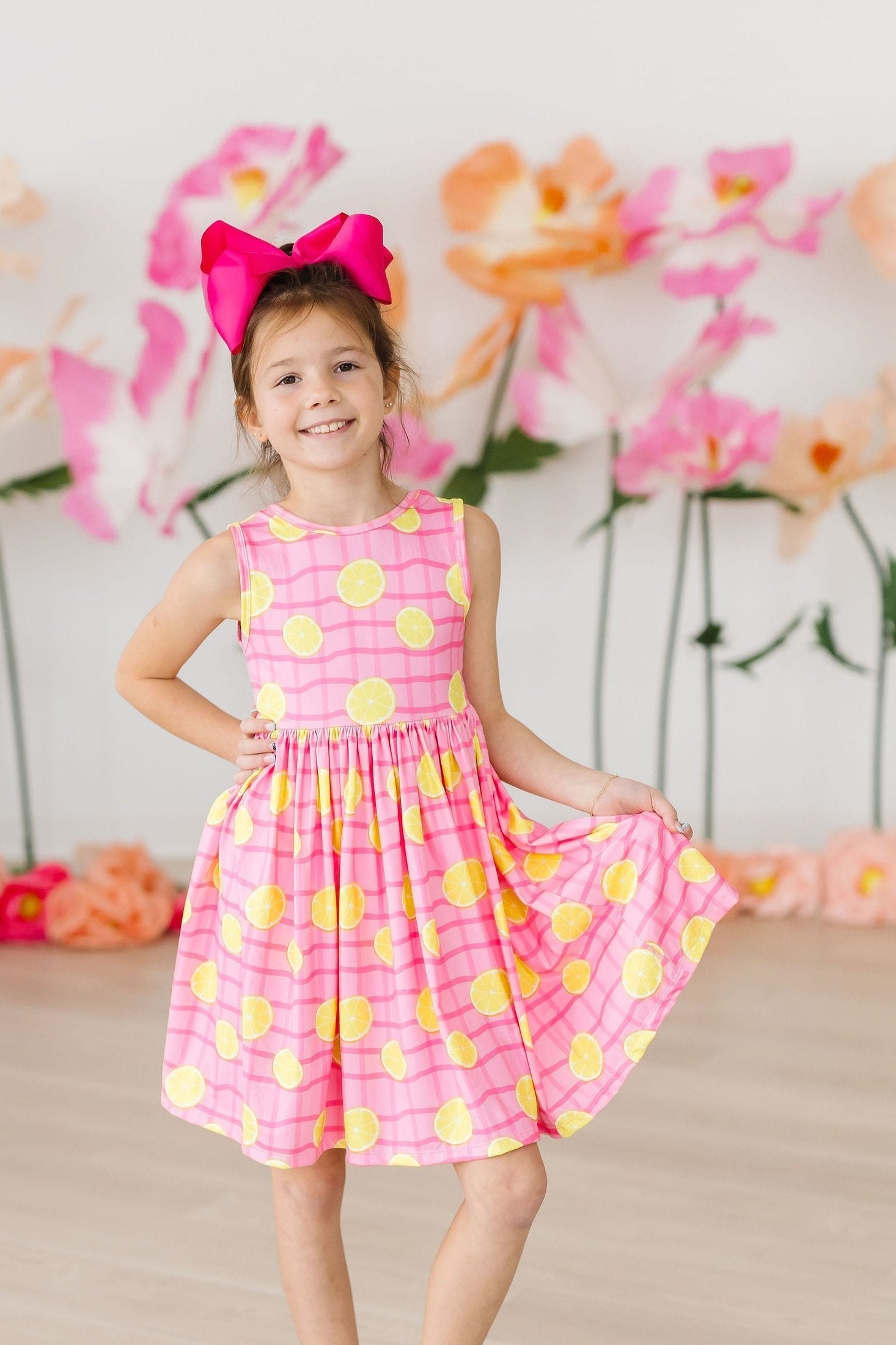Mila & Rose ® Pink Lemonade Tank Twirl Dress for Toddlers Mila Rose - Apparel & Accessories > Clothing > Dresses Twirl Tank Dress