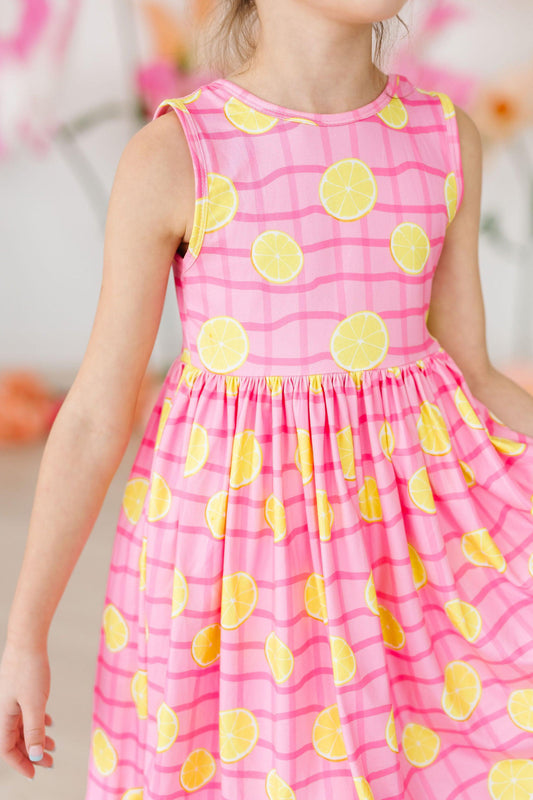Mila & Rose ® Pink Lemonade Tank Twirl Dress for Toddlers Mila Rose - Apparel & Accessories > Clothing > Dresses Twirl Tank Dress