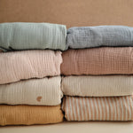 Mushie Extra Soft Bassinet Muslin Crib Sheet for Baby - 100 Percent Cotton Breathable Fabric - Home & Garden > Linens & Bedding > Bedding > Bed Sheets crib sheets