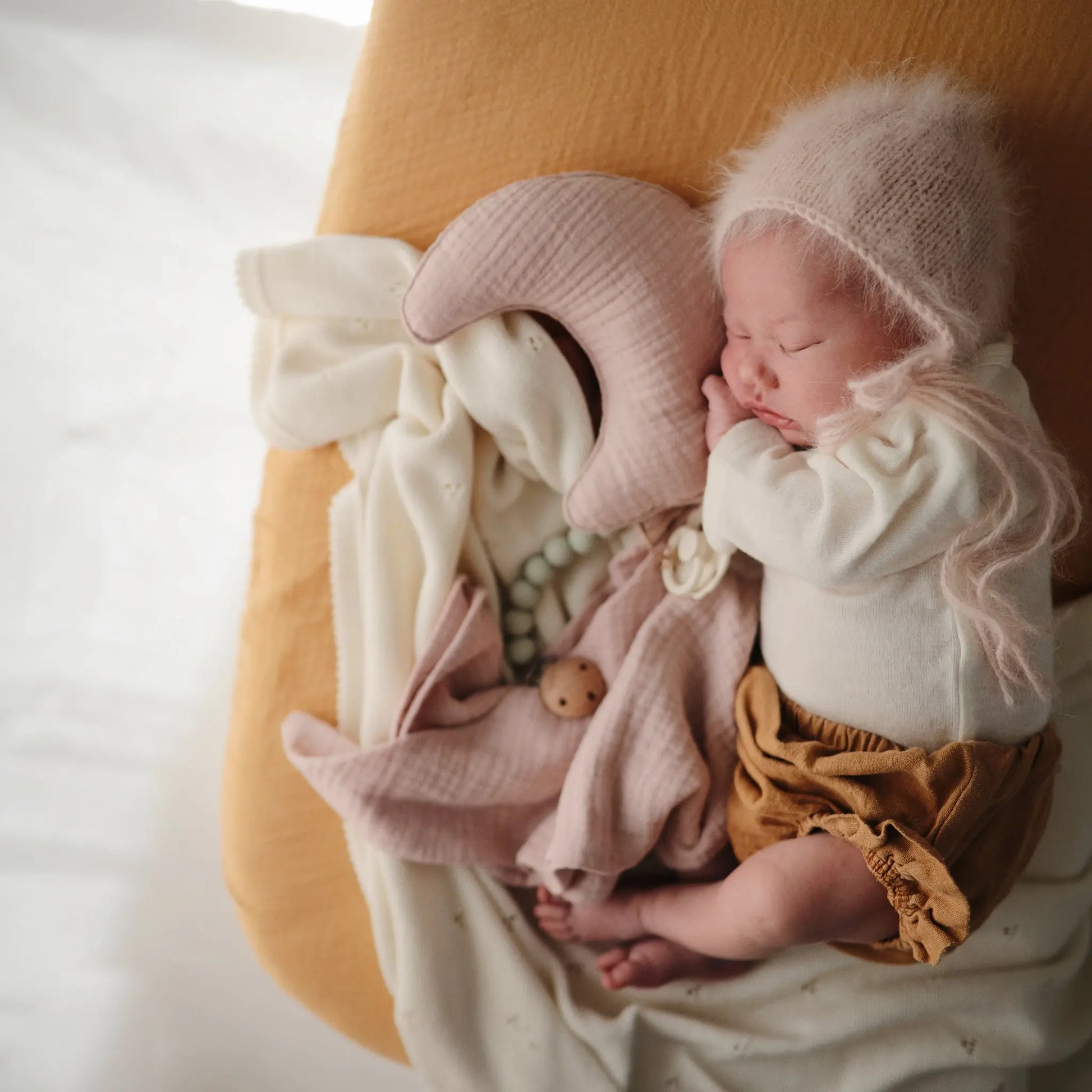 Extra Soft Muslin Crib Sheet for Baby 100% Cotton Breathable and Cozy Mushie