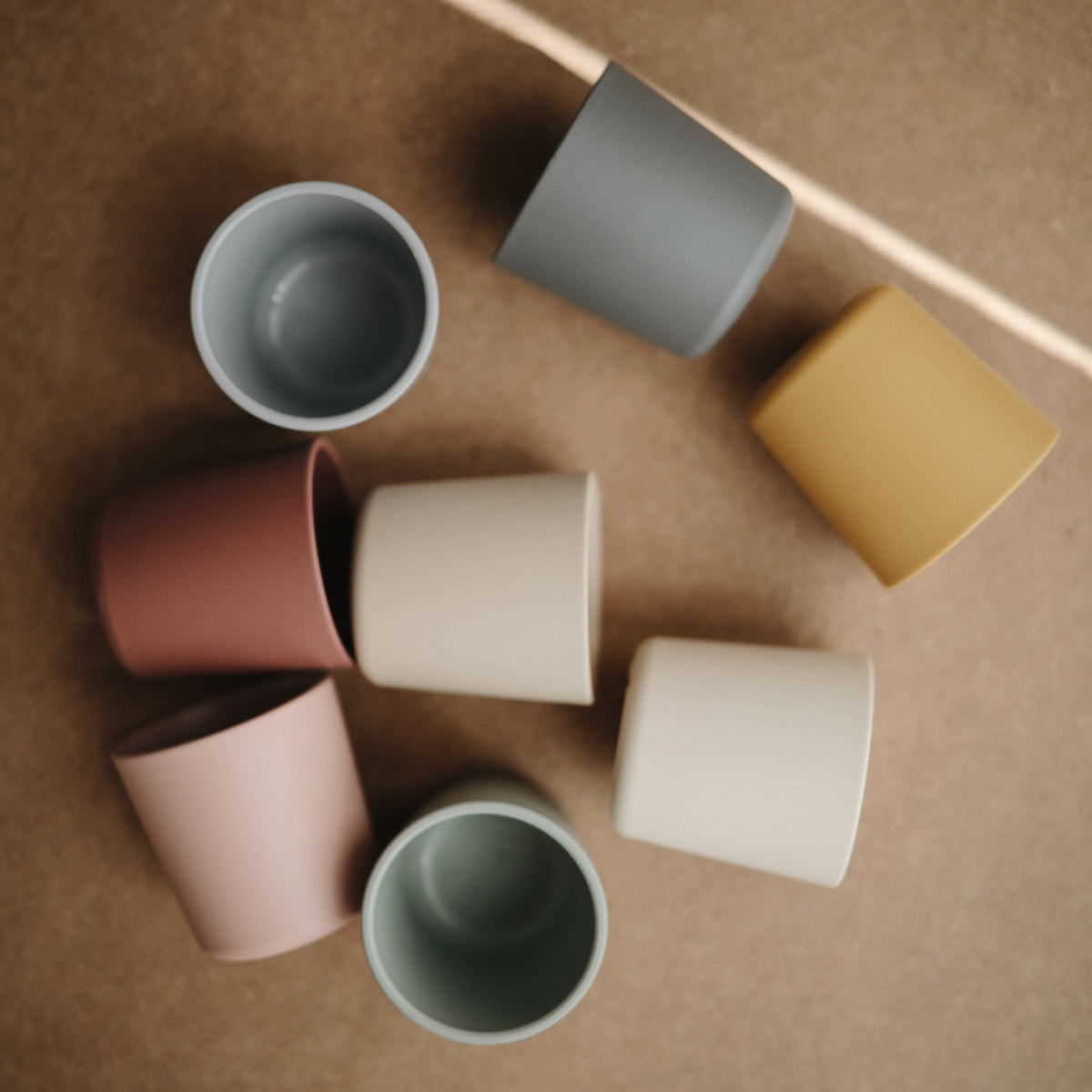Durable Plastic Dinnerware Cups for Toddlers by Mushie