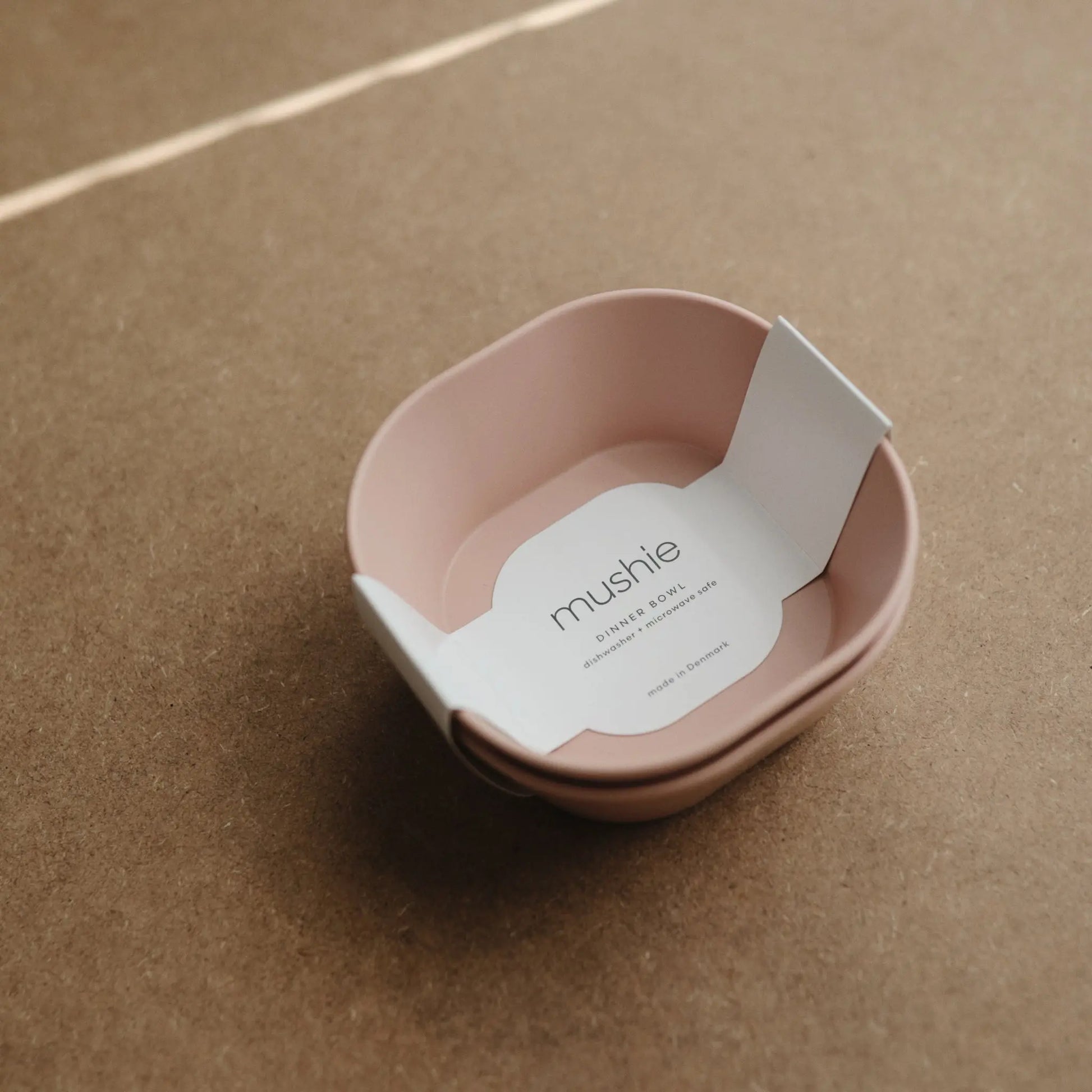 Square Dinnerware Bowls for Babies BPA Free Microwave and Dishwasher Safe Soft Colored Design Mushie