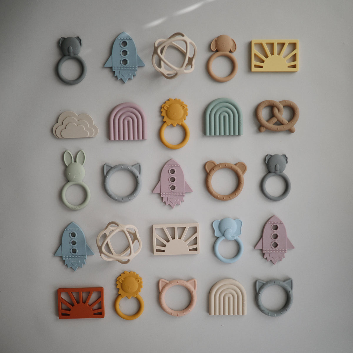 Sensory Animal Ring Teethers for Little Hands by Mushie