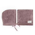 Bleu La La Organic Pointelle Swaddle Blanket and Hat Gift Set - Baby & Toddler > Swaddling & Receiving Blankets > Swaddling Blankets