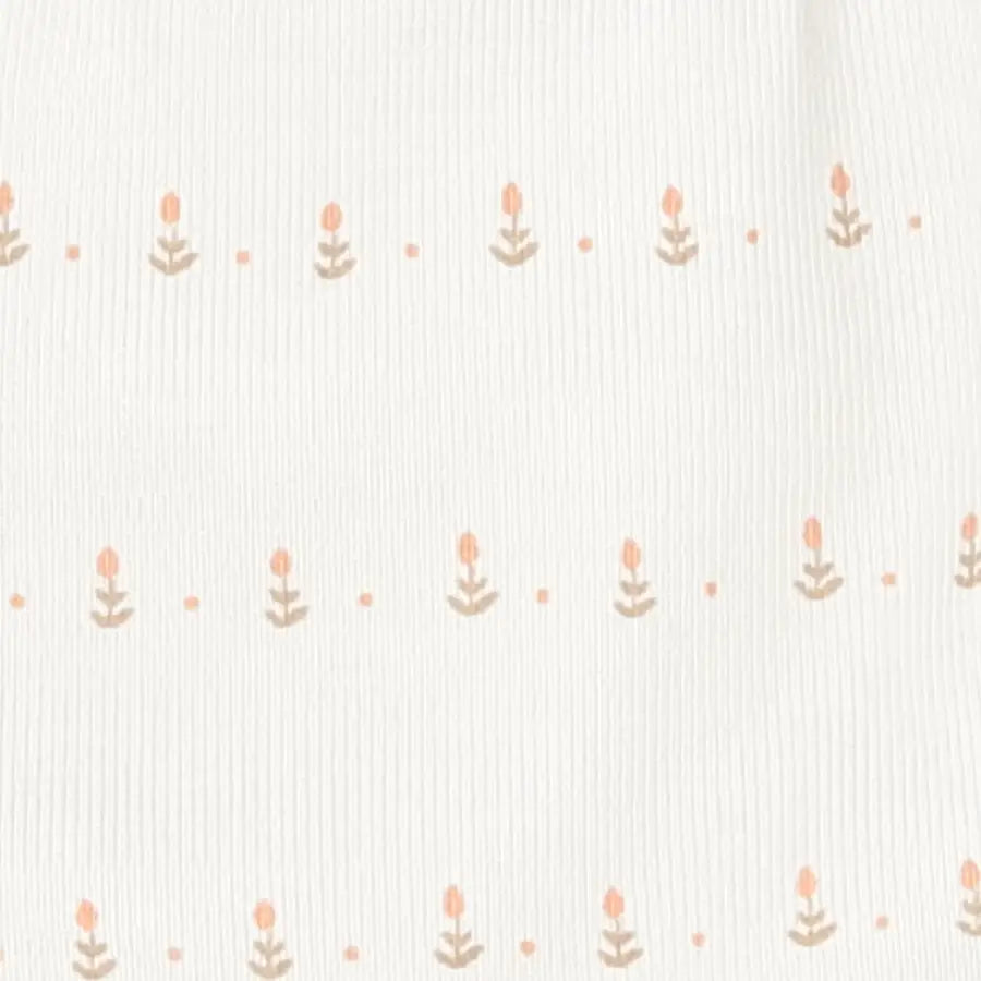 Lovely Littles Ribbed Cotton Baby Romper With Back Snaps Mitten Cuffs Lovely Littles 