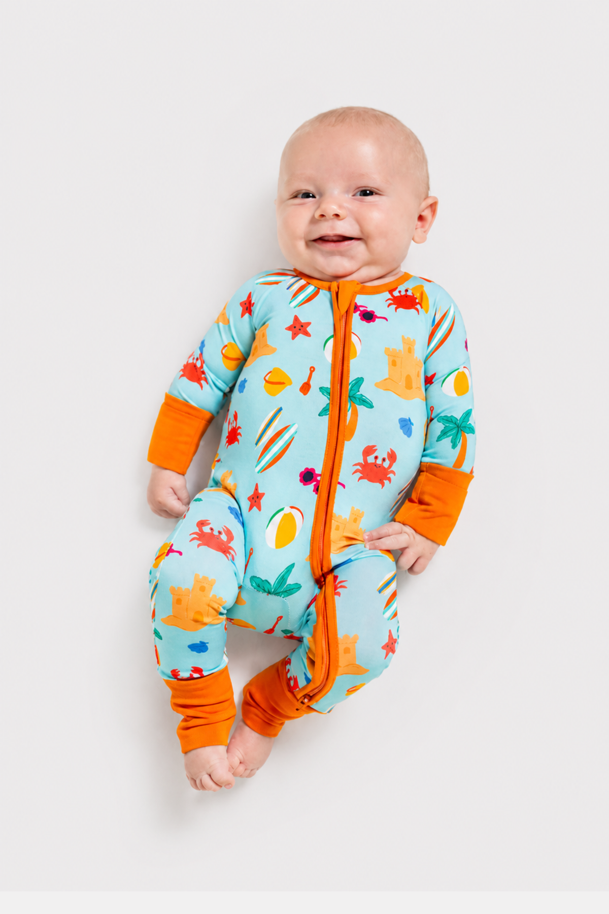 My First Beach Day: Bamboo Onesies, Soft, Ocean-Themed Baby Outfit by Rayn’s Tiny Stitches